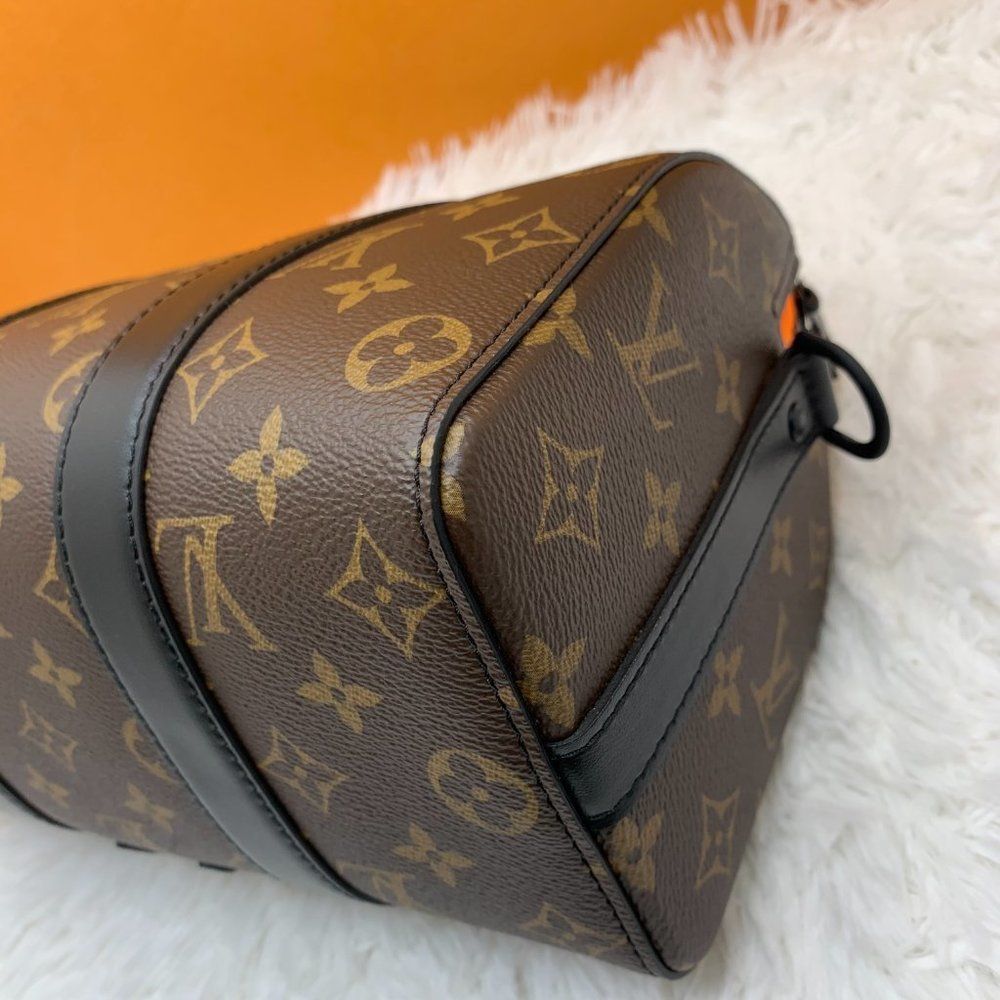 Louis Vuitton City Keepall Leather checkered bag Virgil Abloh Zoom with Friends - Picture 8 of 13